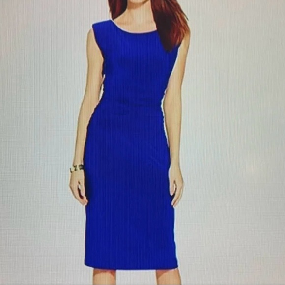 Nine West/ curve skimming sheath dress/Royal Blue/ size 10
- Picture 1 of 12